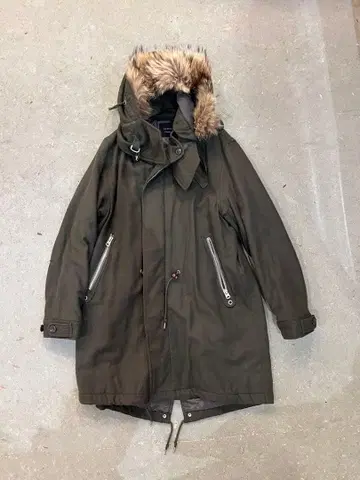 nano universe 퍼 달린 모즈 코트