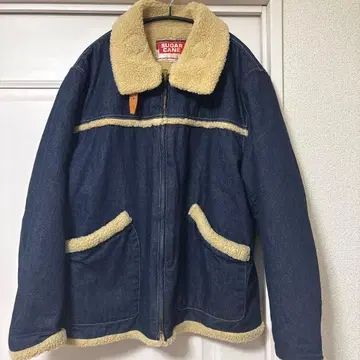 SUGAR CANE 보아 데님 자켓 L 네이비