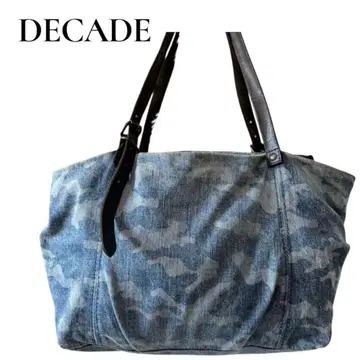 DECADE 디케이드 토트백 데님 원단 카모플라주