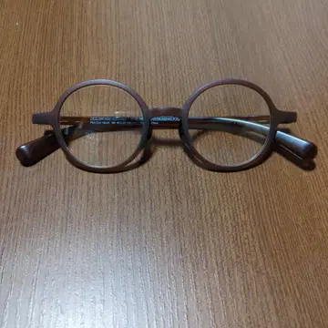 JINS SAUNA 원형 프레임 안경 클리어 렌즈