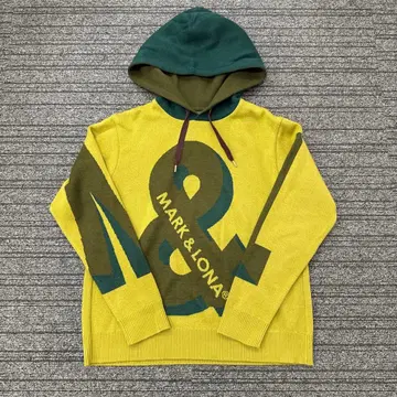 마크앤로나 스웨터 후드티 옐로우 컬러