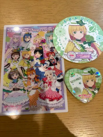 러브 라이브 슈퍼스타 헤안나 스미레 캔뱃지 코스터 브로마이드