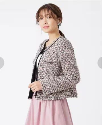 투 비 시크 클라렌슨 팬시 트위드 자켓 빅 사이즈 44