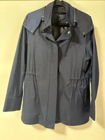 la.f - precious 후드 부착 네이비 아우터 2S