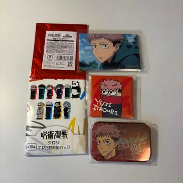 주술회전 이타도리 유우지 캔뱃지 세트 판매