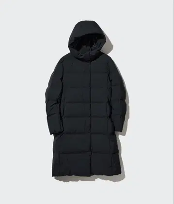 새상품 미사용 택 포함 UNIQLO 심리스 다운 롱 코트 XL 블랙