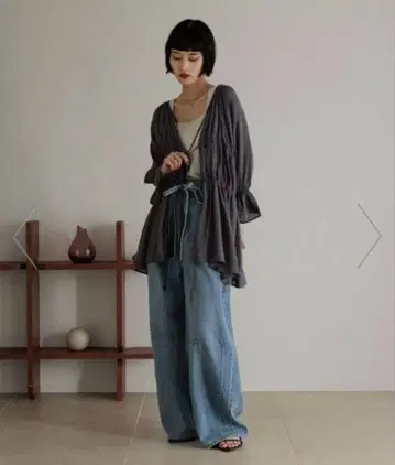 LOWRYSFARM 요류 셔링 6S 블라우스 상의 셔츠