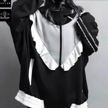 새상품급 REFLEM x DimMoire 절개 저지 후드티