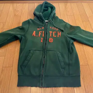 Abercrombie & Fitch 그린 후드티 XL