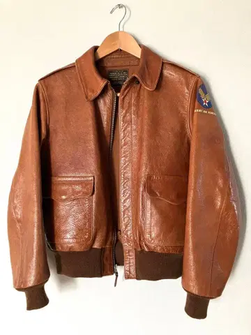 구 리얼 맥코이 A-2 가죽 플라이트 자켓 34
