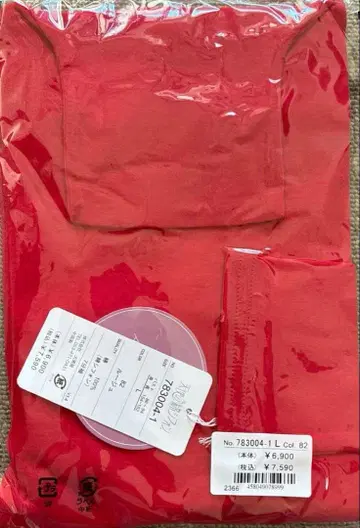 천사의 쉬폰 7부 소매 루즈 미사용 새상품 L 사이즈