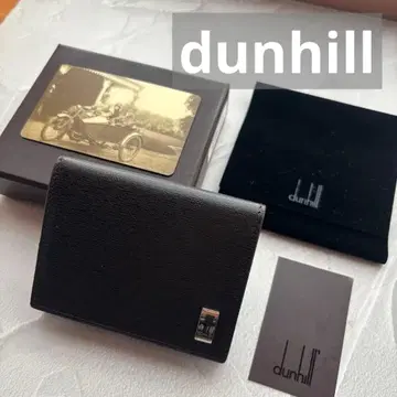 새상품급 dunhill 블랙 가죽 코인 케이스