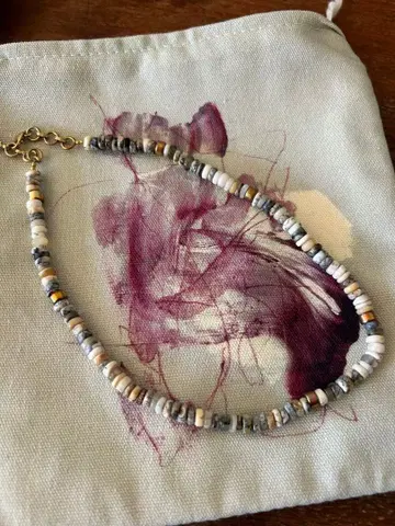 ARITDA OUD 타이어 비즈 목걸이 초커 알티다 우드