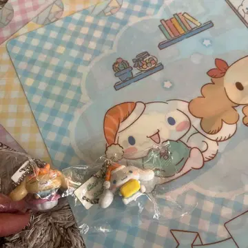 [낱개 판매 가능] 쿠라스시 시나모롤 카푸치노 키링 파일 3개