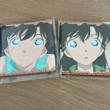 명탐정 코난 유미란(모리 란) 메모리얼 캔뱃지 2개 세트