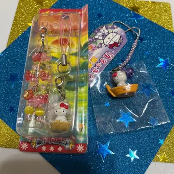 헬로키티 스트랩 시로무쿠 신부 2개 세트