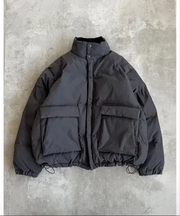 리버서블 바이컬러 패딩 블루종 다운