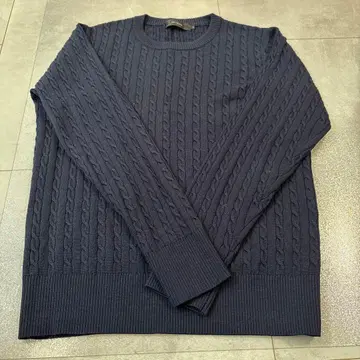 ARTISAN 네이비 케이블 니트 M