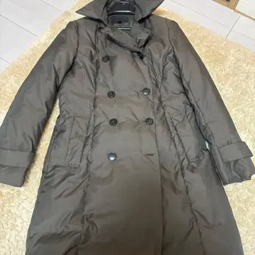 ICB 온워드 카시야마 다운 코트 더블 브레스트 카키 A라인