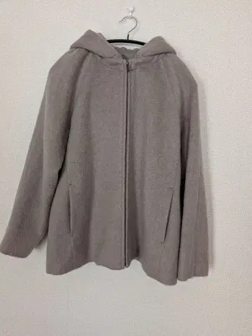 LEPSIM 베이지 후드 부착 자켓