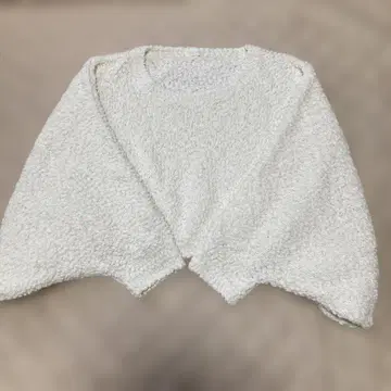 레어 Liz Lisa 화이트 루즈핏 니트 가디건