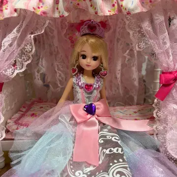 플라티나 롱 프린세스 리카짱 꿈꾸는 침대 파자마 소품 포함