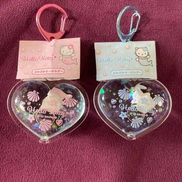 헬로키티 퐁당 키링 머메이드 블루 핑크 2개 세트