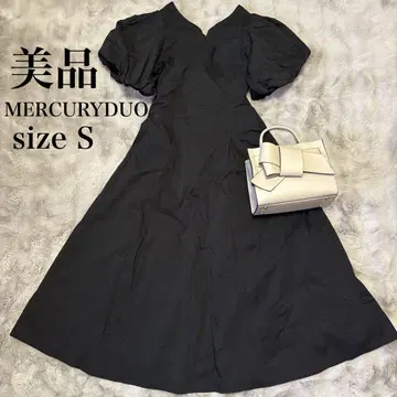 [ 새상품급 ] MERCURYDUO 머큐리 듀오 블랙 롱 원피스 S