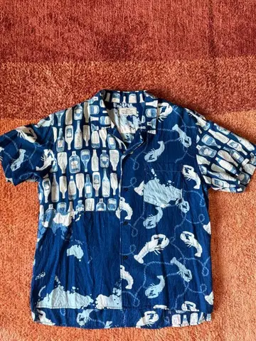 relume 알로하 셔츠 네이비 랍스터