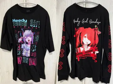 NEEDY GIRL OVERDOSE 초텐짱 티셔츠 롱티