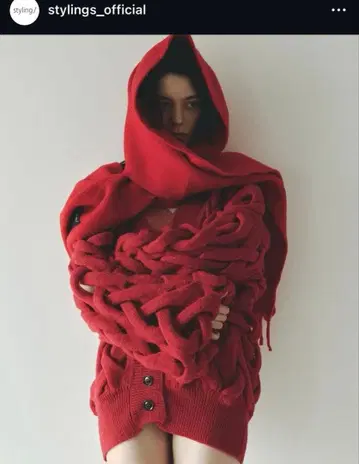 styling/ 크로스 케이블 니트 가디건