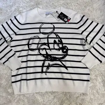 택 포함 새상품 Desigual 데시구알 x Micky 니트 풀오버 XL