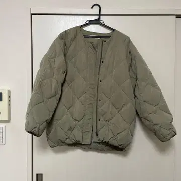 ACUTA 카키 퀼팅 자켓