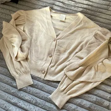 gelato pique 제라피케 미샤 프릴 가디건 비쥬 새상품급