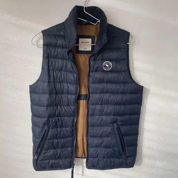 [ KIDS XL ] Abercrombie 네이비 다운 베스트 남성용 S