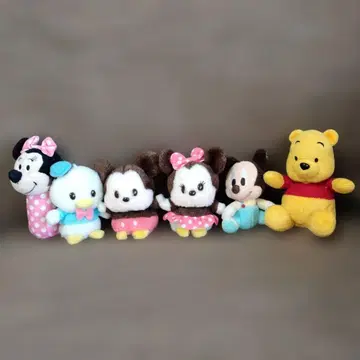 우루포챠짱 미키 미니 푸우 봉제 인형
