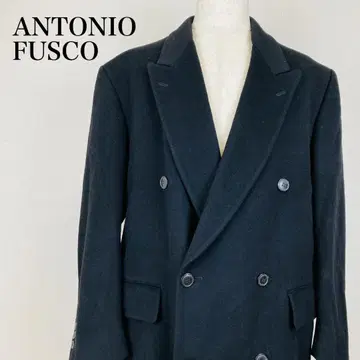 ANTONIO FUSCO 더블 코트 캐시미어 울 플란넬