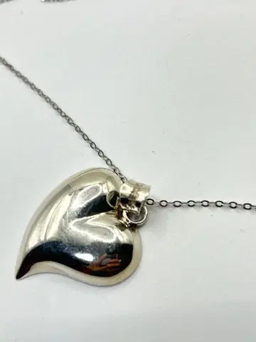 빈티지 하트 목걸이 멕시코 실버925