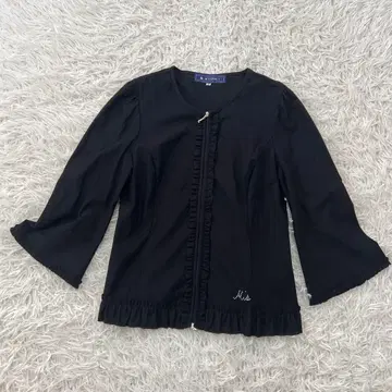 엠즈 그레이시 38 7부 소매 가디건 소매 플레어 로고