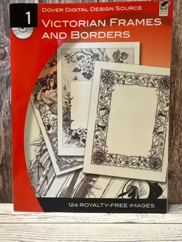 [ 레어 ] Dover 빅토리아 디자인 소재집 CD-ROM 저작권 무료