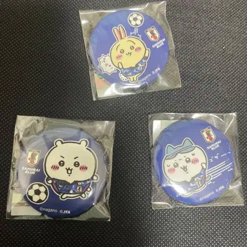 치이카와 축구 일본 대표 캔뱃지 3개 세트