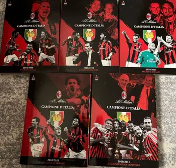 AC MILAN CAMPIONE D'ITALLA DVD 5장 세트
