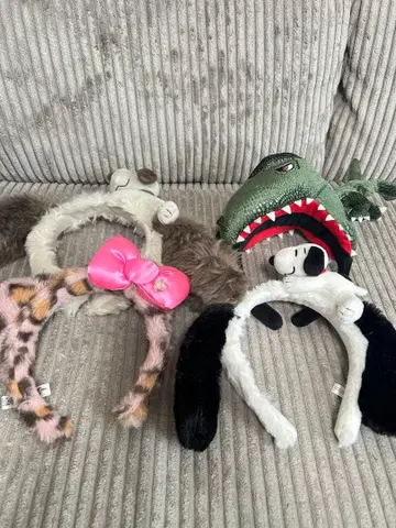 유니버셜 머리띠 묶음 판매 키티 쥬라기 공룡 스누피