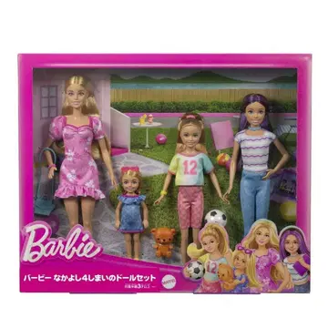 바비 다정한 4자매 인형 세트