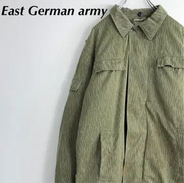 동독군 윈터 자켓 레인드롭 카모 충전솜 유로 밀리터리