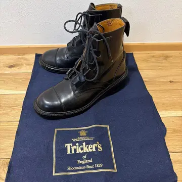 [새상품급] Tricker's 트리커스 가죽 신발 부츠 블랙 UK5