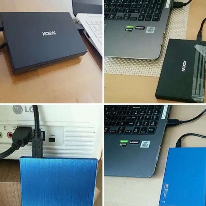 외장하드 대용량 1TB(1,000GB) 미개봉 USB케이블포함 풀세트