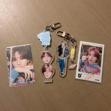 &TEAM FUMA DICON 키링 트레이딩 카드 4개 세트