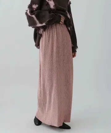 새상품 LEPSIM 벨로아 플리츠 스커트