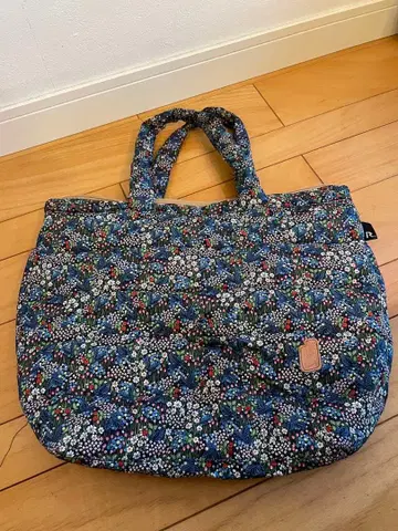 R ROOTOTE 꽃무늬 토트백 네이비